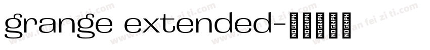 grange extended字体转换